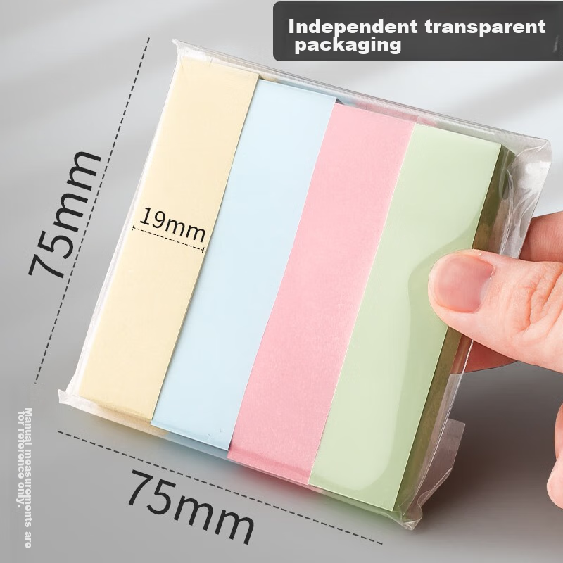 [Lowest Price Online] Jinzhi 4000 Sheets (10 Packs) 4-Color Sticky Notes, 76*19m...