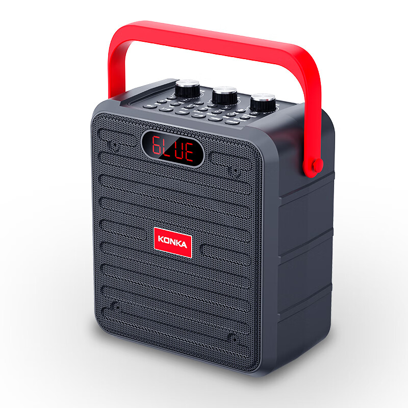 Konka KW3 Bluetooth Speaker Square Dance Outdoor Electric Wood Guitar Folk Singi...