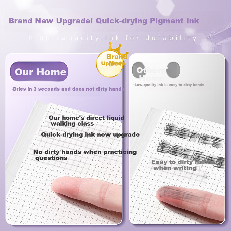 Kabaxiong Direct Liquid Gel Pen 0.5mm, Stylish Quick-Drying Full Needle Tube Bla...