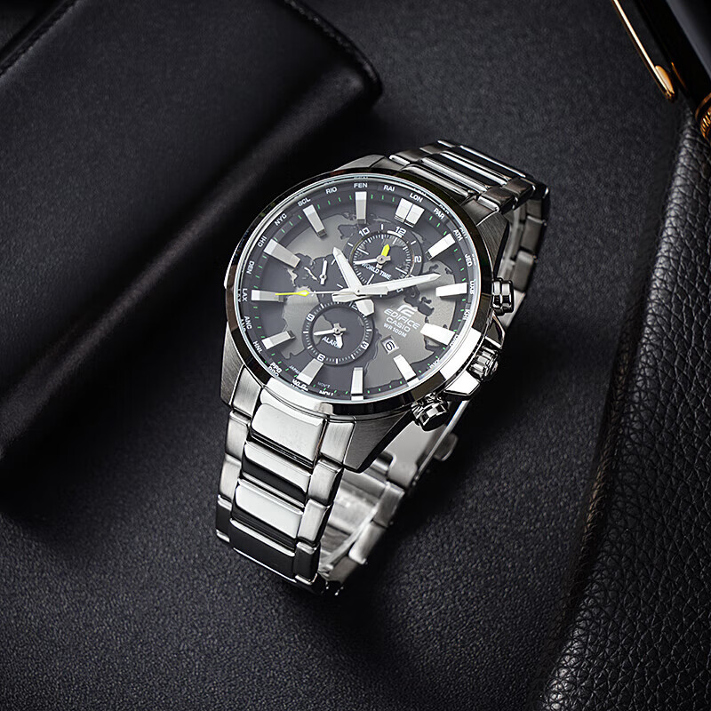 Casio EDIFICE Earth Heart Series Men's Watch with Three Dials, Quartz Movement,...