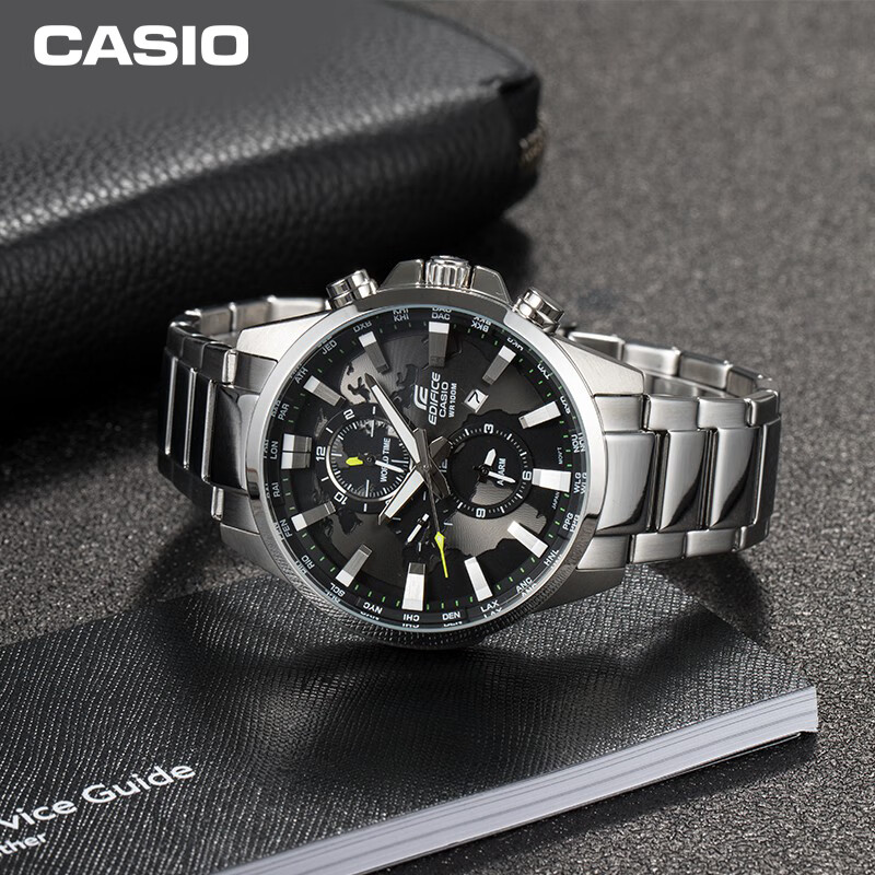 Casio EDIFICE Earth Heart Series Men's Watch with Three Dials, Quartz Movement,...