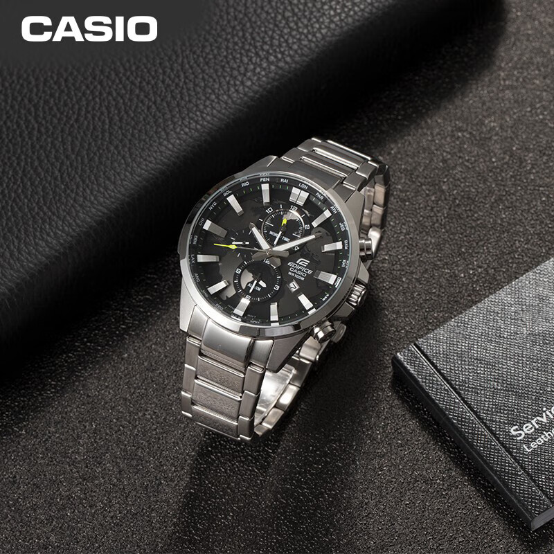 Casio EDIFICE Earth Heart Series Men's Watch with Three Dials, Quartz Movement,...