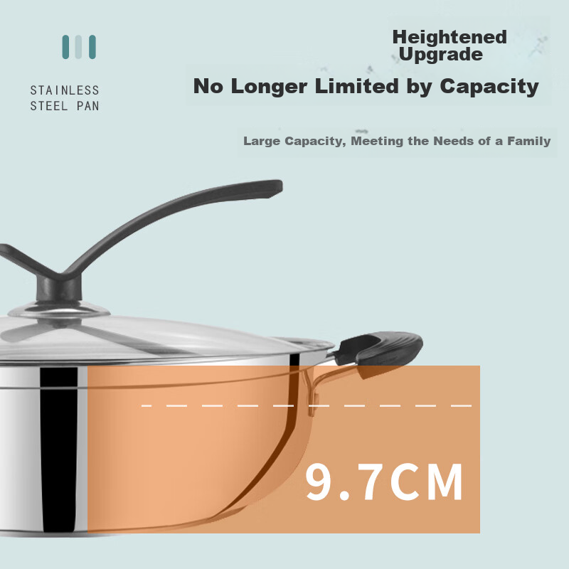 KEGOO Soup Pot, Hot Pot Cookware, Compatible with Gas Stove And Induction Cooker...