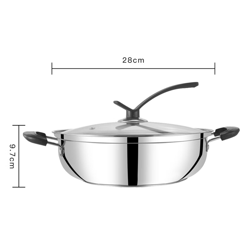 KEGOO Soup Pot, Hot Pot Cookware, Compatible with Gas Stove And Induction Cooker...