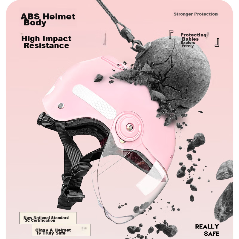 Jinzhongzhao Children's Helmet, 3C Certified, Electric Motorcycle, for Ages 3-6,...