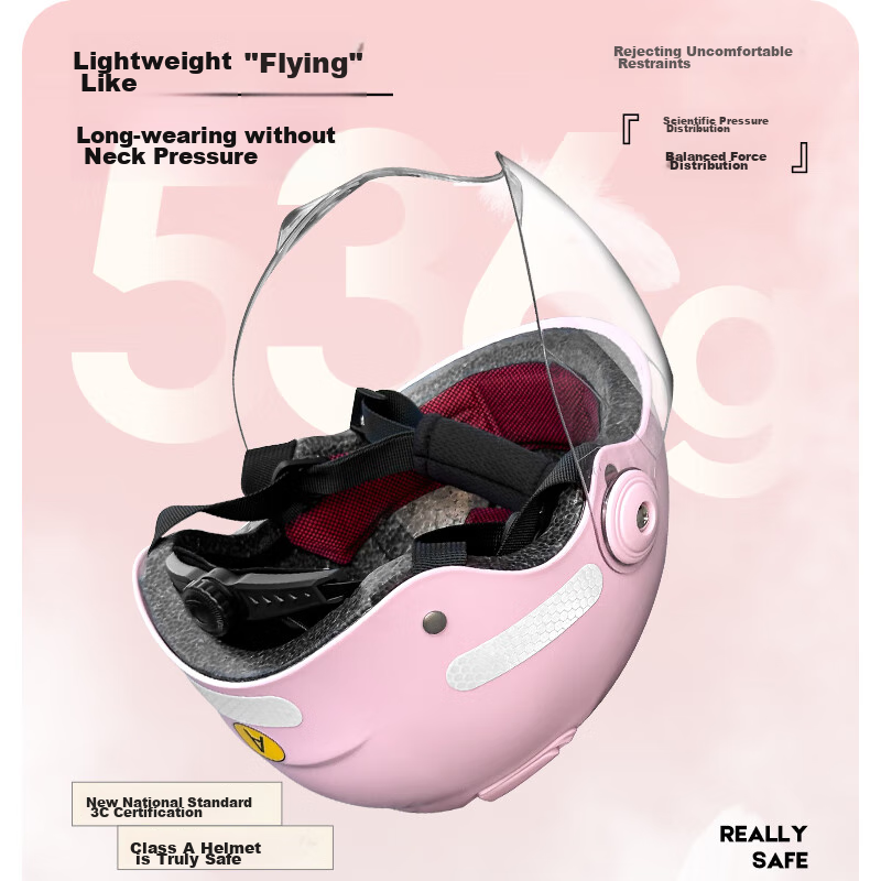 Jinzhongzhao Children's Helmet, 3C Certified, Electric Motorcycle, for Ages 3-6,...