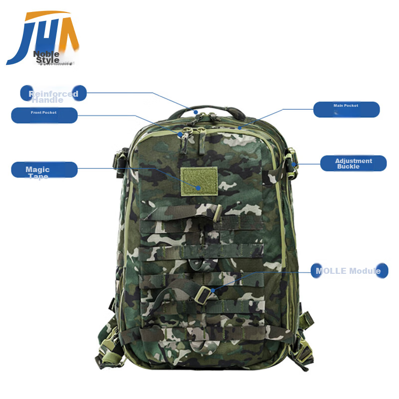 Junpin Camouflage Assault Pack, Outdoor Tactical Backpack Training Bag, Desert S...