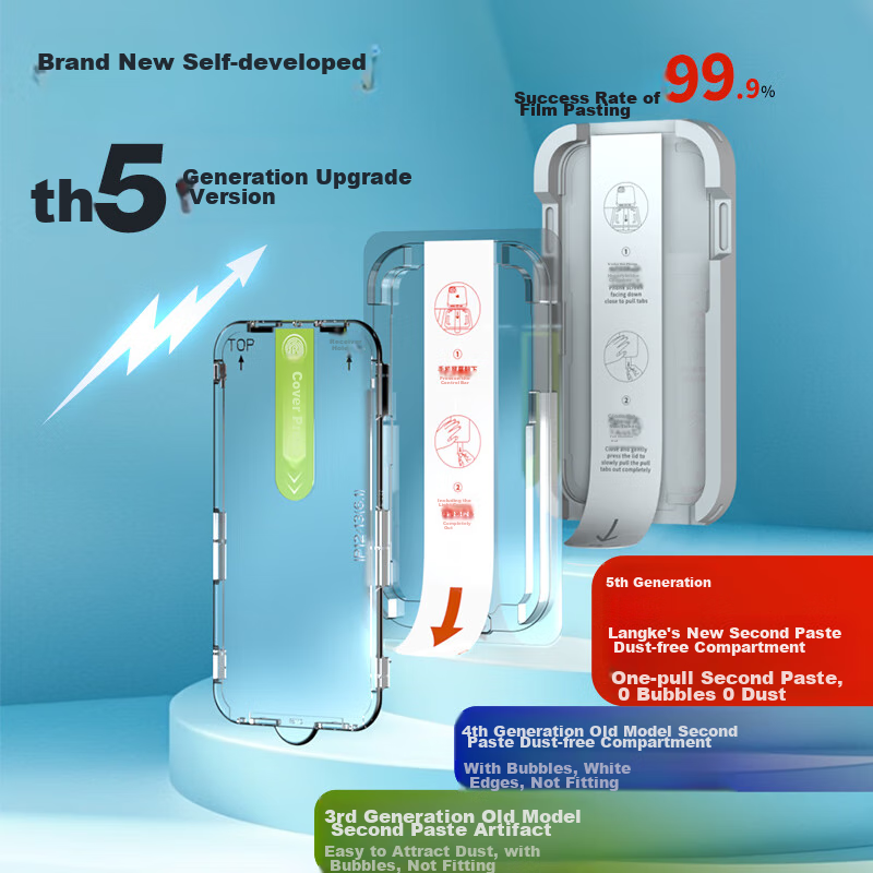 Langke [2 Pieces] Tempered Glass Screen Protector for IPhone 14 Pro Max, Apple 1...