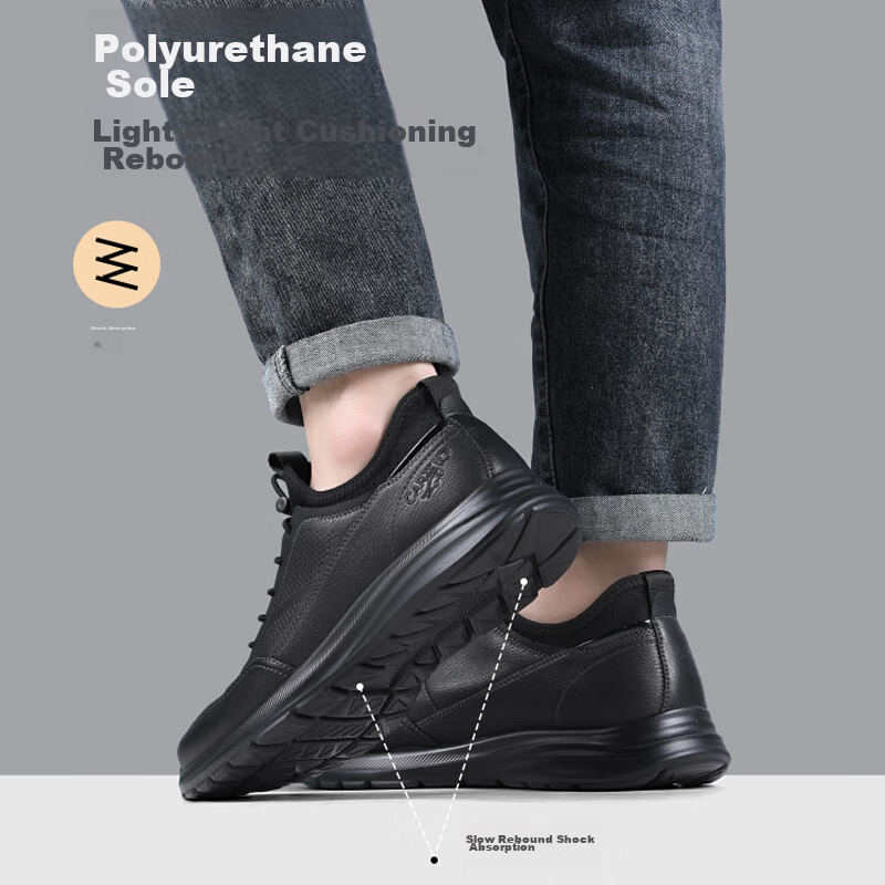 CARTELO Men's Leather Shoes, Business Casual Sports, Spring And Summer, Slip-On,...