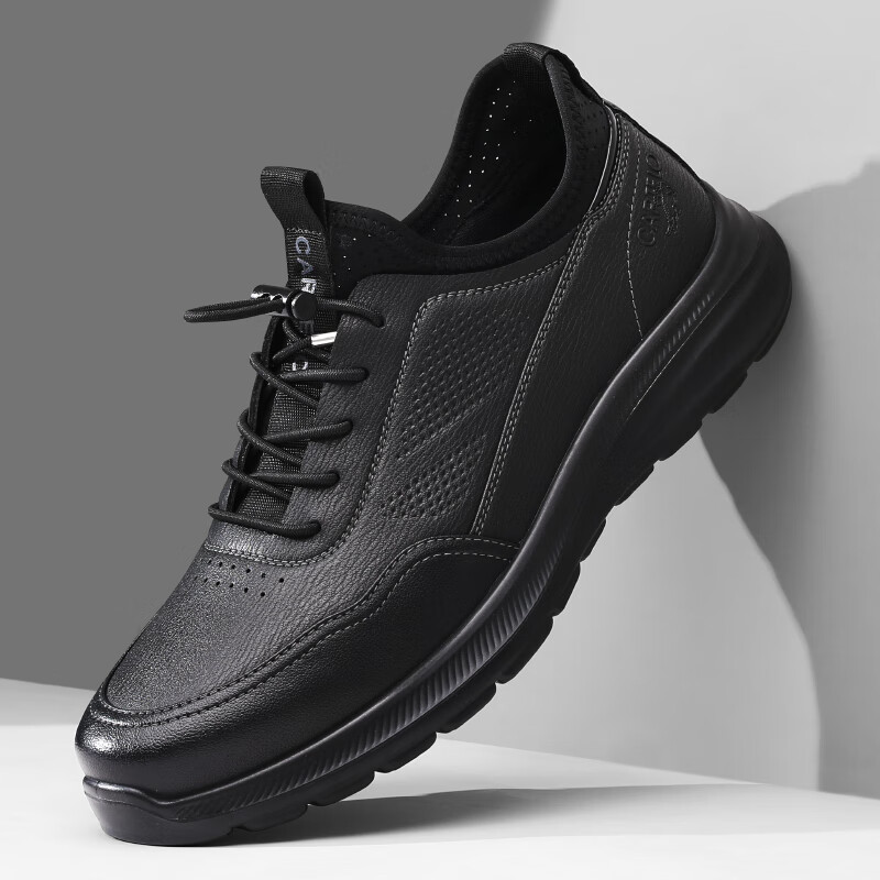 CARTELO Men's Leather Shoes, Business Casual Sports, Spring And Summer, Slip-On,...