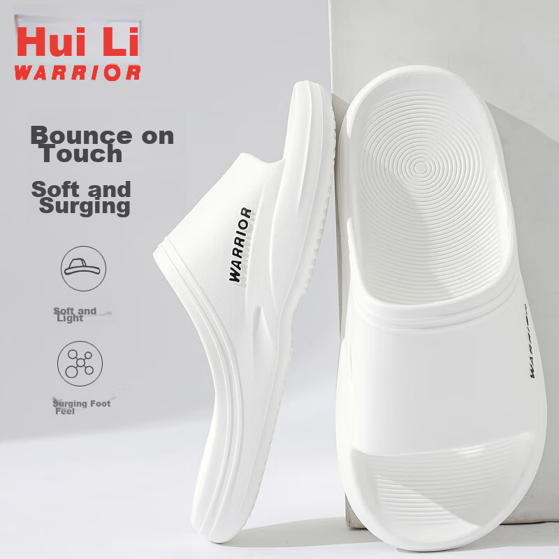 HUANLI Men's Sports Bathroom Slippers Non-Slip Thick-Soled Indoor and Outdoor Sl...