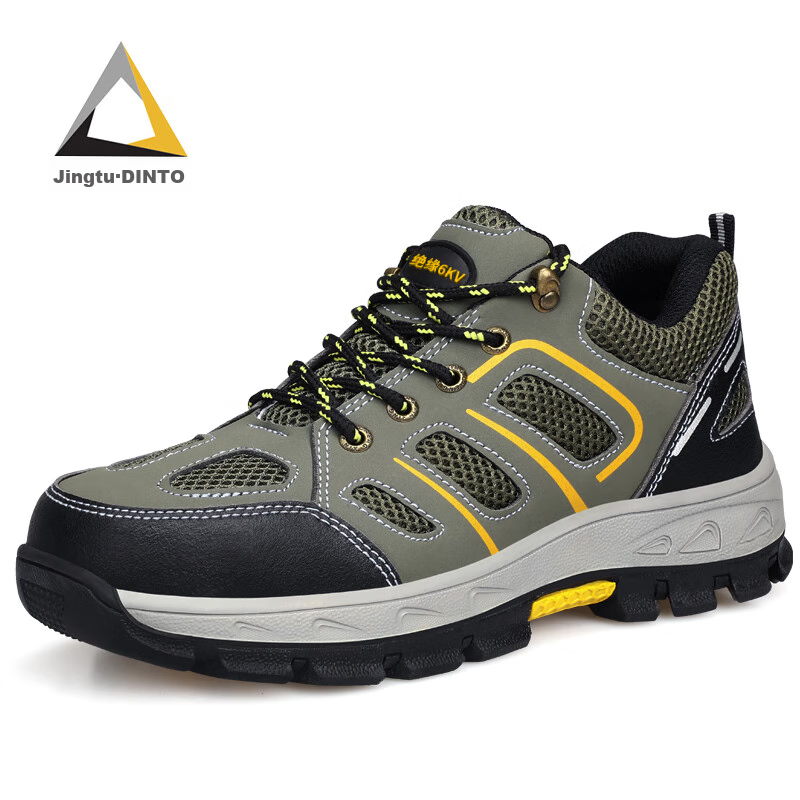 Jingtu Safety Shoes for Men, 6KV Insulated, Steel Toe, Puncture-Resistant, Elect...