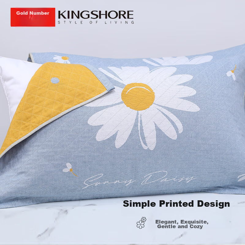 Jinhao Pure Cotton Pillowcase, 3A Antibacterial Three-Layer All-Cotton Enlarged...