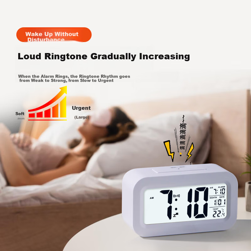 Kangbas Alarm Clock for Students, Wake-Up Aid, Desktop Electronic Clock, Childre...