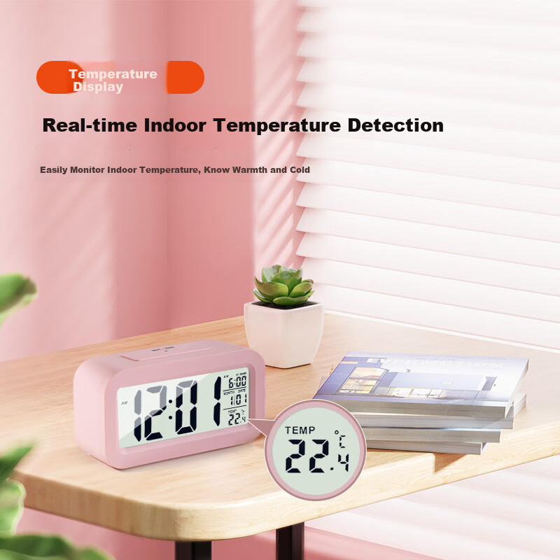 Kangbas Alarm Clock for Students, Wake-Up Aid, Desktop Electronic Clock, Childre...