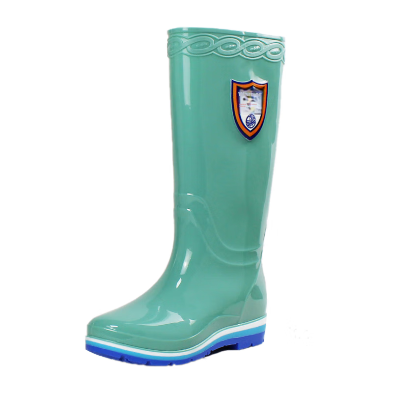 Warrior Rain Boots for Women, High-Top, Fashionable, Outdoor, Wear-Resistant, No...