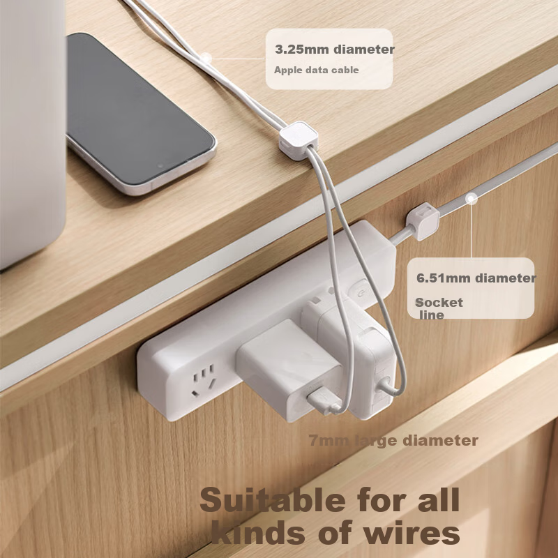 Lanjiaoluo Cable Organizer, Magnetic Wire Holder, Charging Cable Fixer, Under-De...
