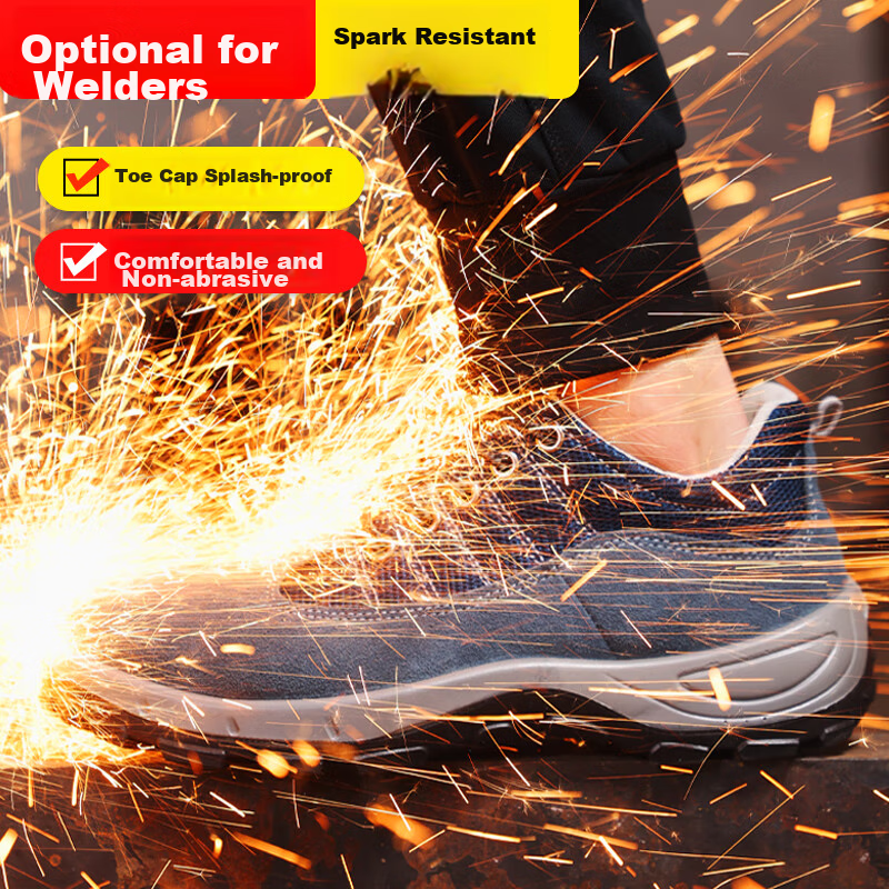 JUNBU Safety Shoes for Men, Winter Steel Toe Cap, Anti-Smashing, Anti-Puncture,...