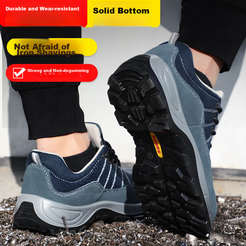 JUNBU Safety Shoes for Men, Winter Steel Toe Cap, Anti-Smashing, Anti-Puncture,...