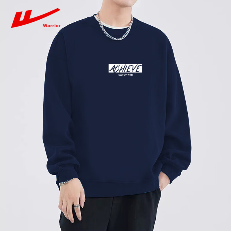 Warrior Sweatshirt for Men, Sports Spring And Autumn Casual Round Neck Long-Slee...