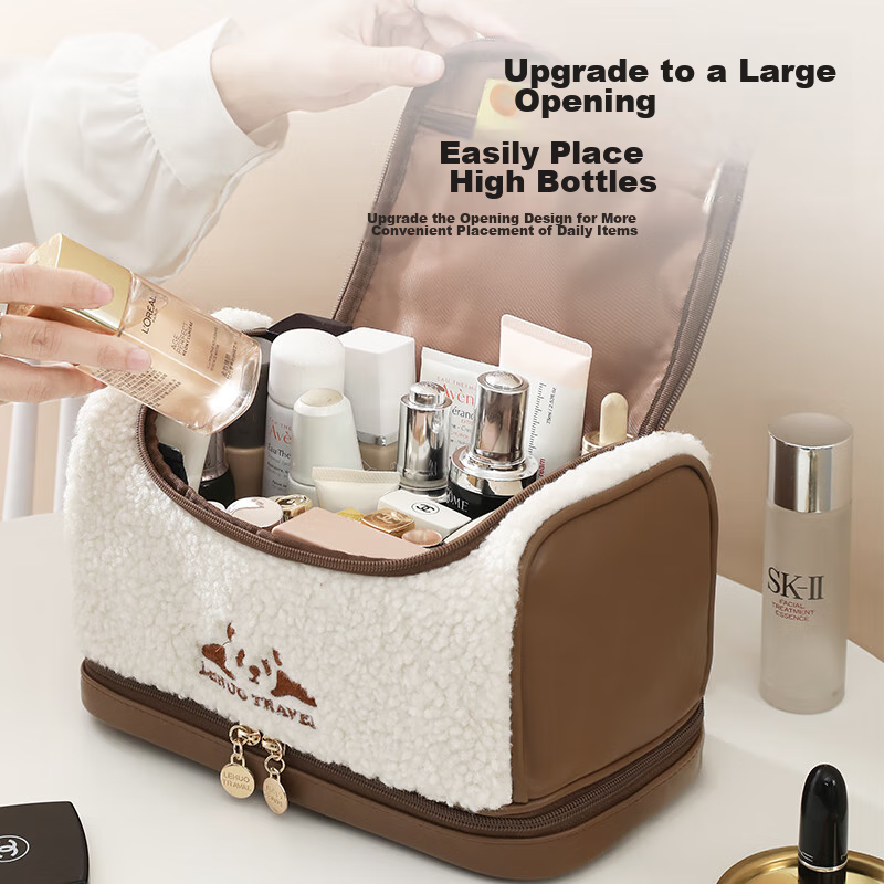 Lively Travel Cosmetic Bag, Large Capacity, Portable for Women, 2023 Toiletry An...