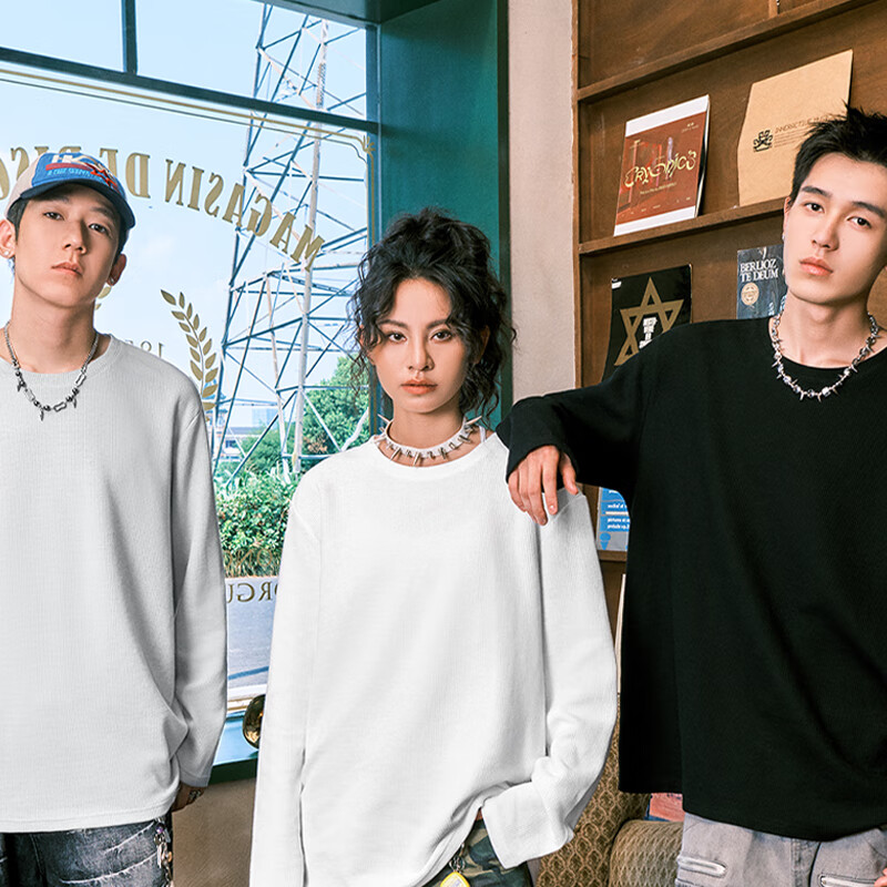 Warrior Men's Long Sleeve T-shirt Spring and Summer Chinese Style Loose Casual B...