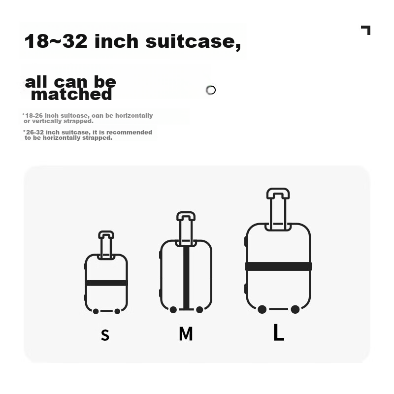 BANANA TRIP Luggage Strap, International Travel Packing Strap, Suitcase Fixing S...