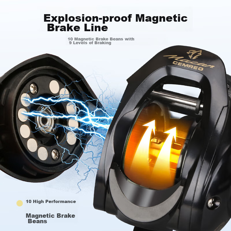 Kemaile Apollo Lure Rod, 2.1 Meters, M/MH, Diamond Black, Top Configuration, Rig...