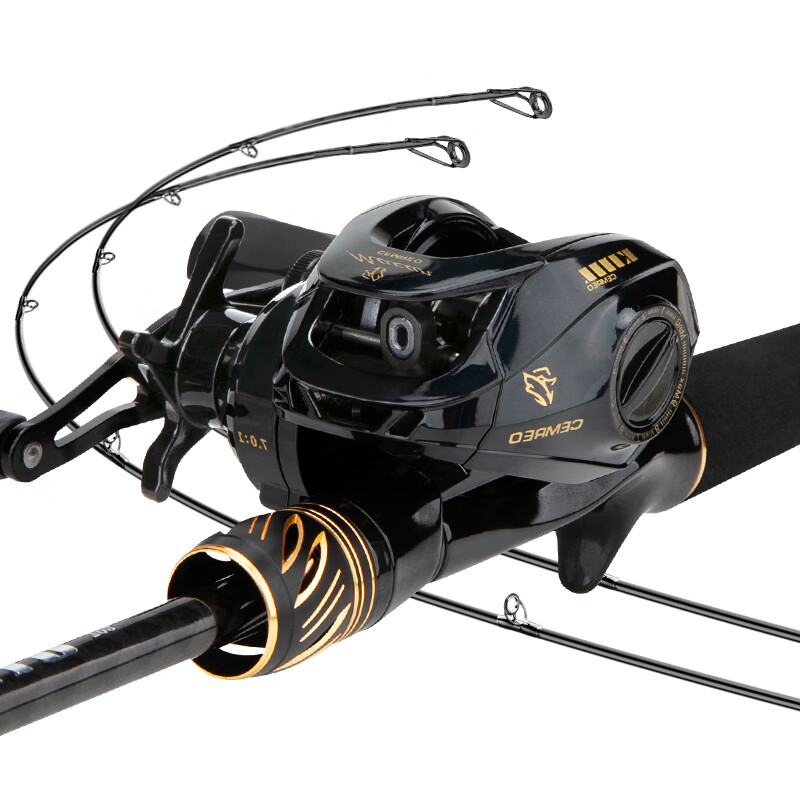 Kemaile Apollo Lure Rod, 2.1 Meters, M/MH, Diamond Black, Top Configuration, Rig...