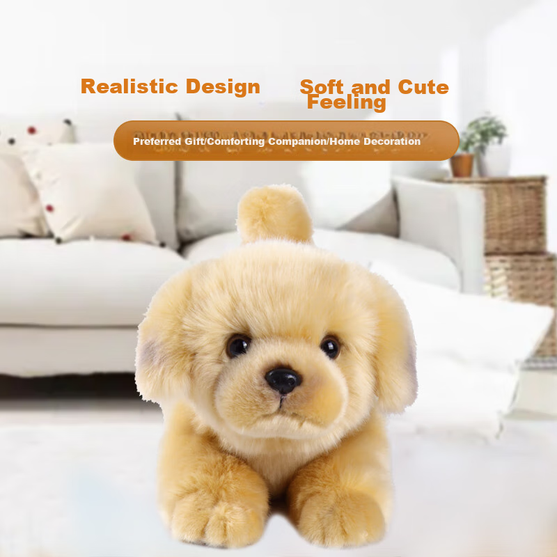 Kemait Gold Retriever Plush Toy Doll Stuffed Animal Pillow Valentine's Day New Y...