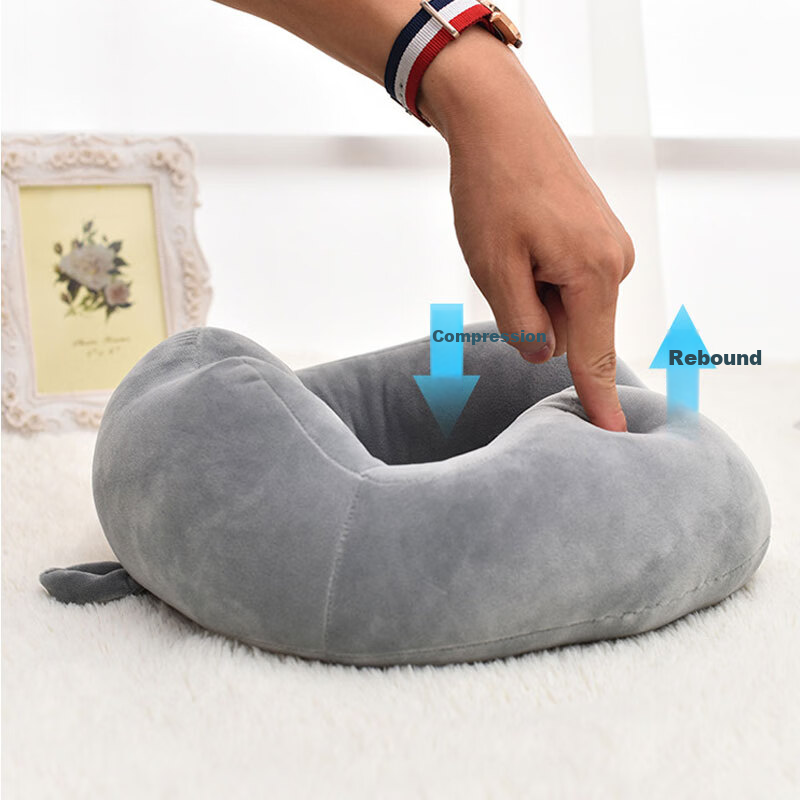 JingXun U-shaped Travel Pillow Neck Pillow Portable Travel Airplane Car Headrest...