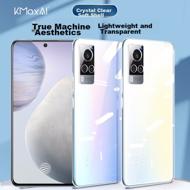 KMaxAI Phone Case for Vivo X60, New Upgraded Full Lens Protection Anti-Scratch A...