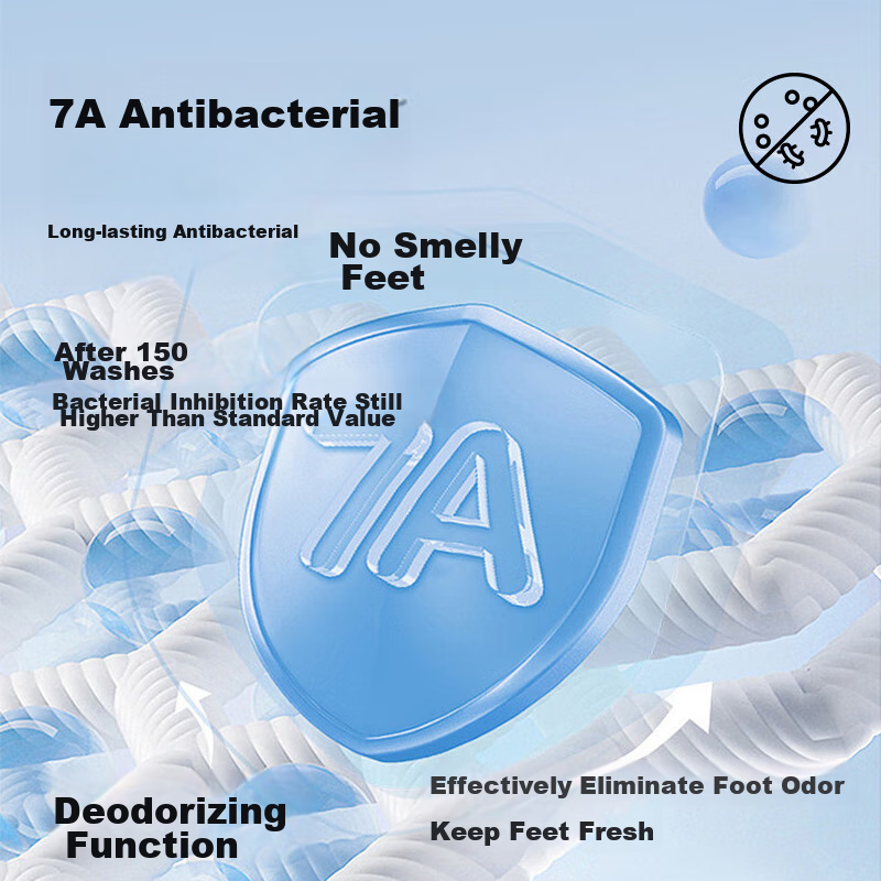 Jingshucotton JD's Own Brand 7A Grade Antibacterial Mid-Calf Women's Socks, Casu...