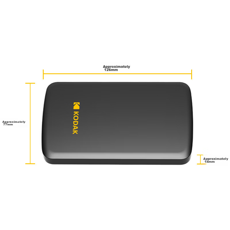 Kodak 500G External Portable Hard Drive, USB3.0, Mechanical Hard Drive, P150 Ser...