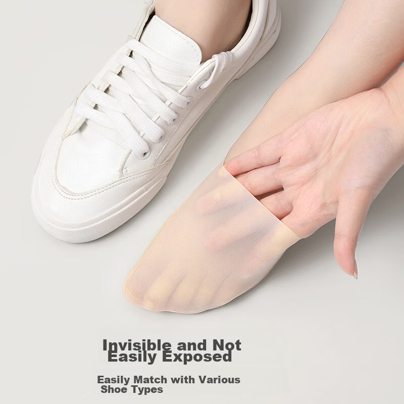 Langsha Women's Summer Thin Cotton-Backed Socks, Short Silk Invisible Low-Cut No...