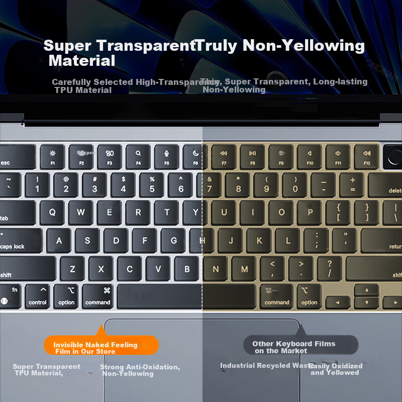 Jinling Shengbao Apple MacBook Laptop Keyboard Cover 13.6/16 inch M1/M2/M3/M4 A2...