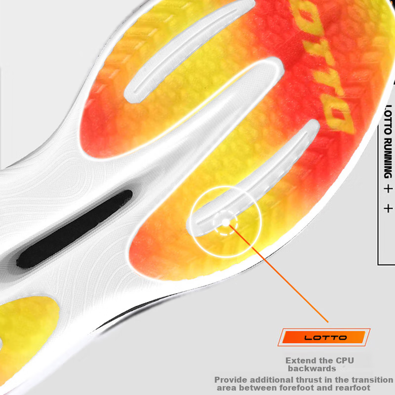 LOTTO Carbon Plate Running Shoes Men's Shoes Shock Absorption Lightweight Breath...