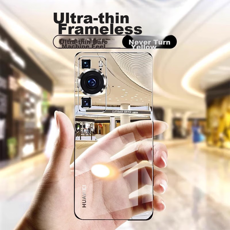 Zhiweishi [Never Yellowing] Case for Huawei P60/P60 Pro, Transparent Borderless...