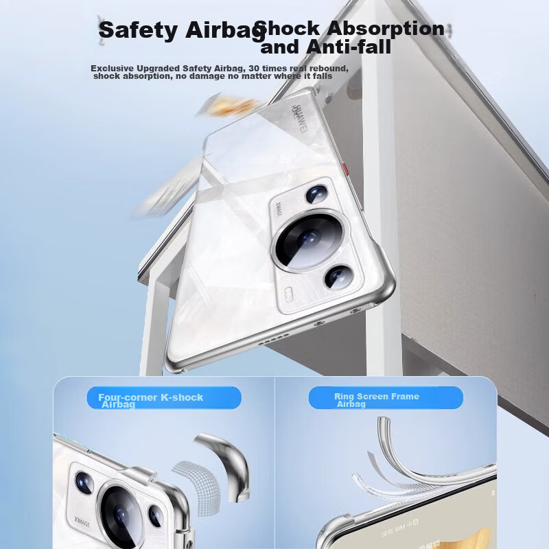 Zhiweishi [Never Yellowing] Case for Huawei P60/P60 Pro, Transparent Borderless...