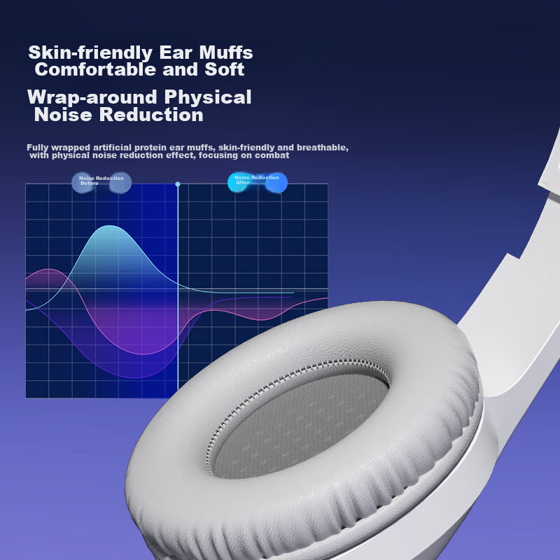 HP DHE-8013 Wired Headphones, Noise-Cancelling Stereo Surround Gaming Headset fo...