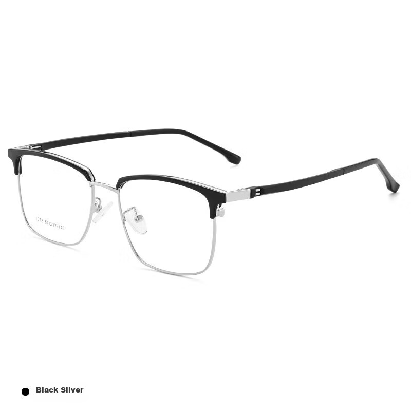 Jingbang Large Frame Myopia Glasses for Men, Non-Prescription Anti-Blue Light Ra...