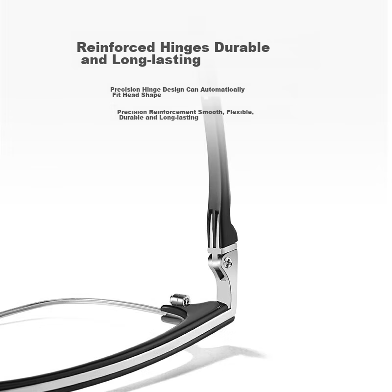 Jingbang Large Frame Myopia Glasses for Men, Non-Prescription Anti-Blue Light Ra...