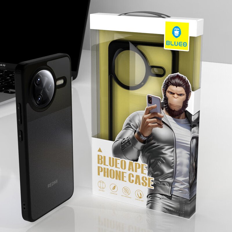 Mr. Blue Gorilla Matte Anti-fall Anti-fingerprint Phone Case for Redmi K80 Pro