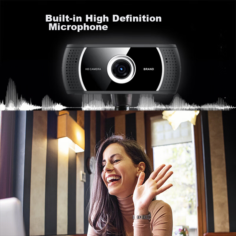 GESOBYTE C208 Bracket 720P HD Live Streaming Webcam for Video Conferencing, Onli...