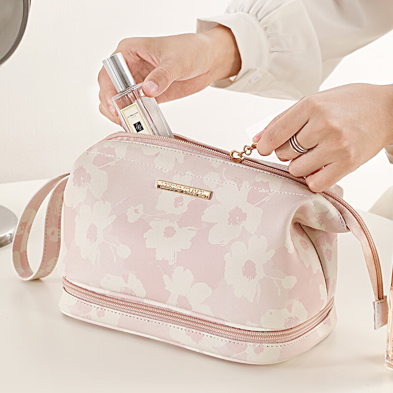 Lehuo Travel Cosmetic Bag Printed Portable Large Capacity High Value Washable Sk...