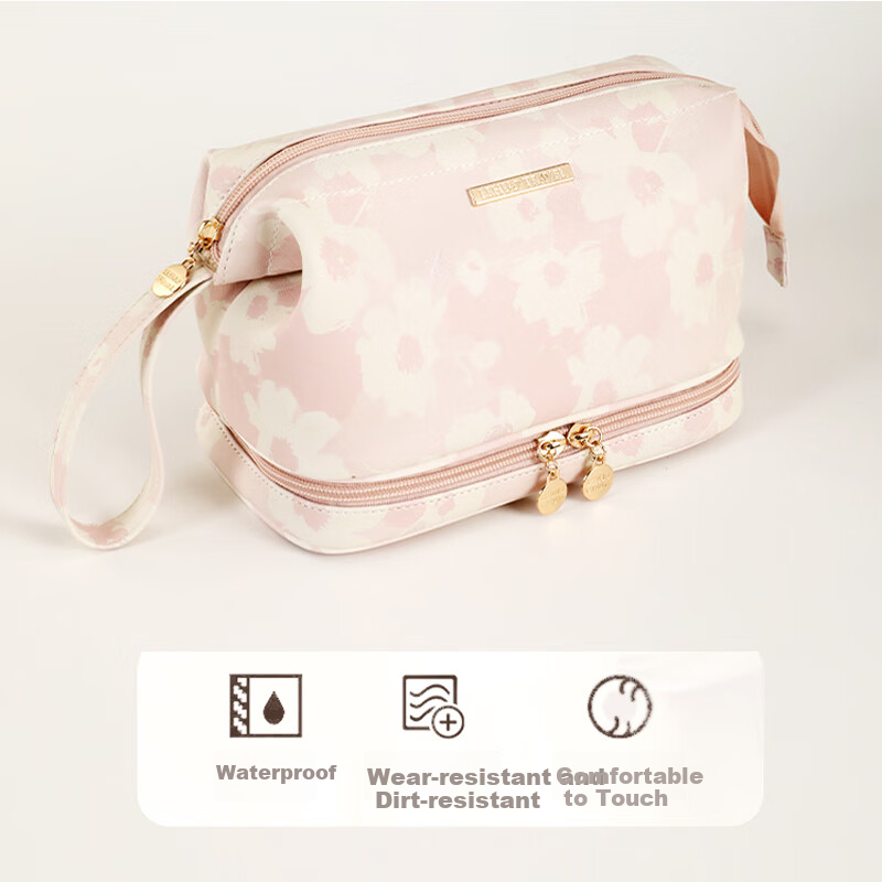 Lehuo Travel Cosmetic Bag Printed Portable Large Capacity High Value Washable Sk...