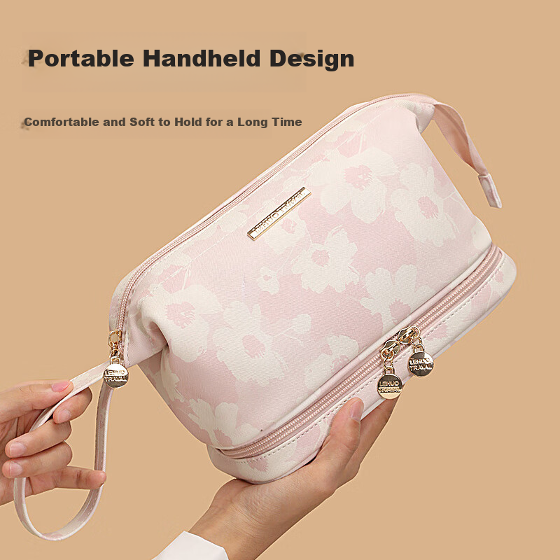 Lehuo Travel Cosmetic Bag Printed Portable Large Capacity High Value Washable Sk...