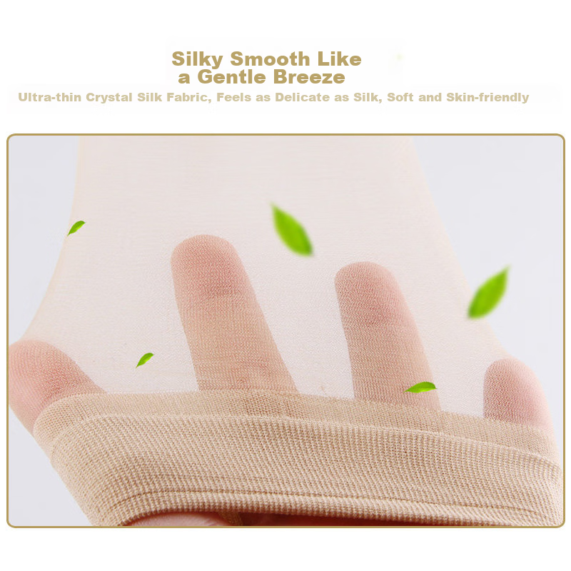 Langsha Short Silk Stockings for Women, 20 Pairs, Spring And Summer Women's Sock...