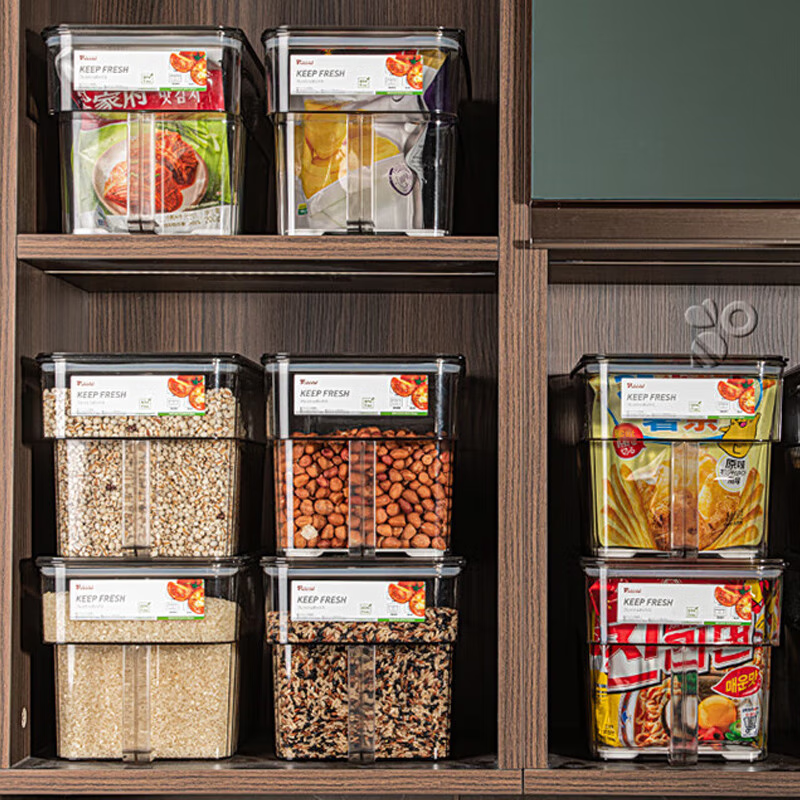 KATEI STORY Japanese Refrigerator Storage Box, Large Capacity, Food-Grade, Speci...