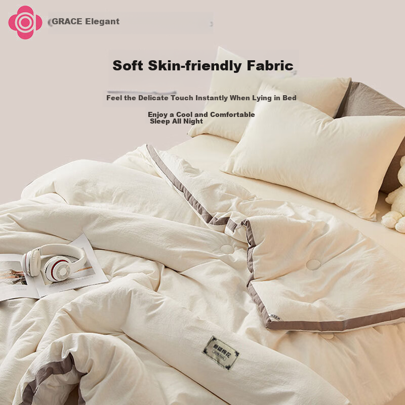 Grace 100% Xinjiang Cotton Class A Cotton Quilt 150*200cm 6kg Moonlight White